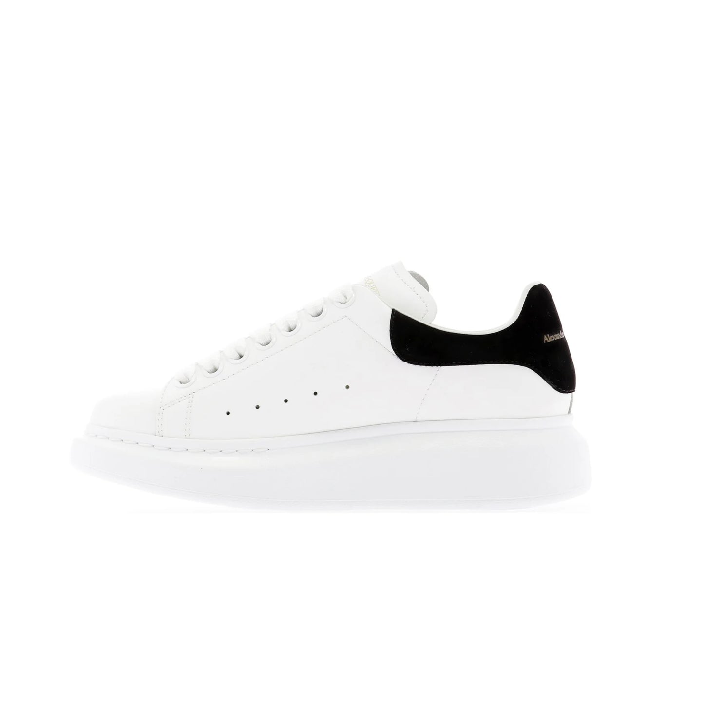 ALEXANDER MCQUEEN - WHITE BLACK - LEATHER  WOMENS