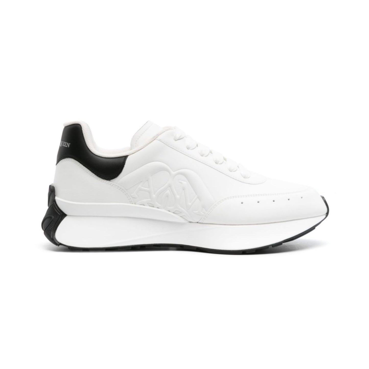 Alexander McQueen Sprint Runner Black and White WOMENS