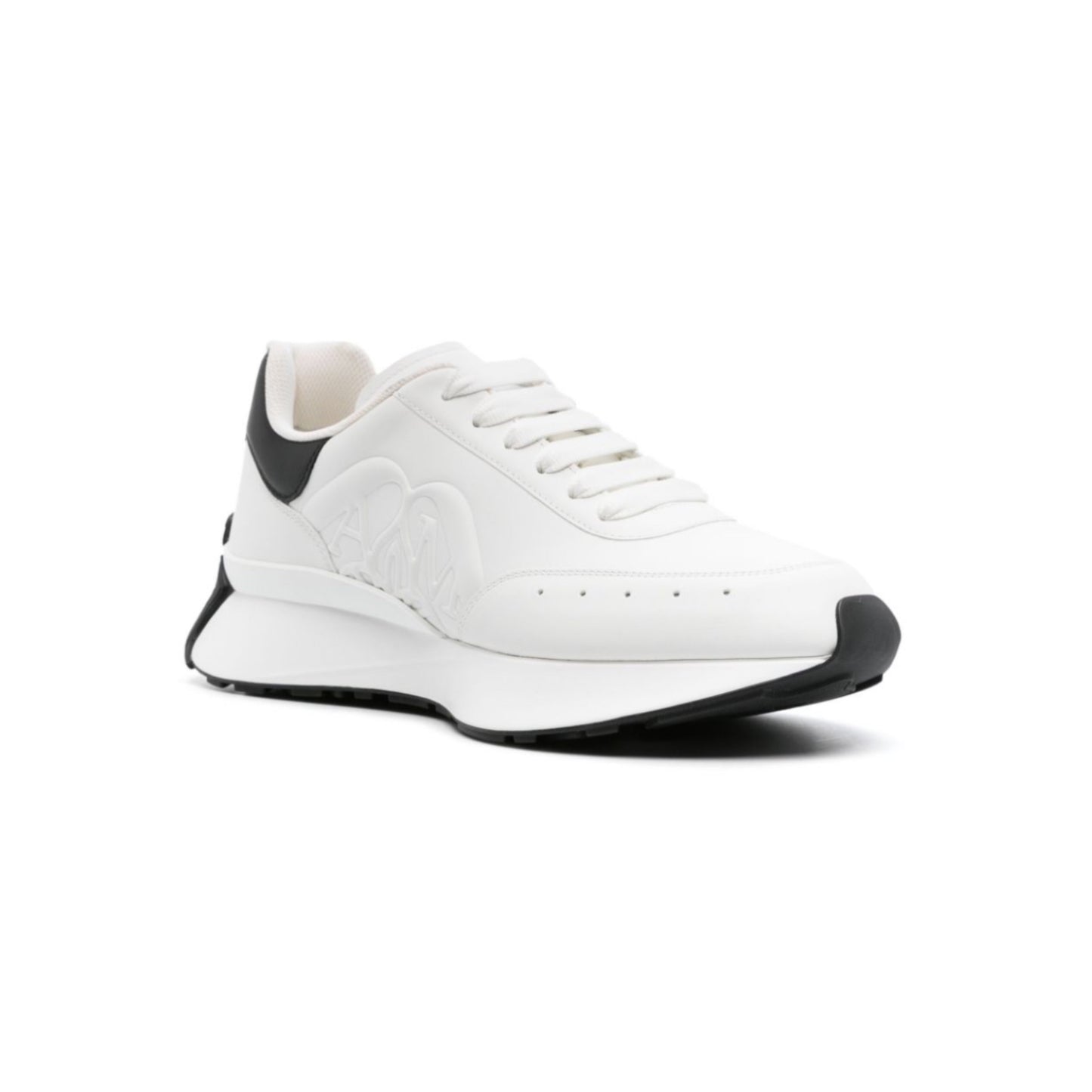 Alexander McQueen Sprint Runner Black and White WOMENS