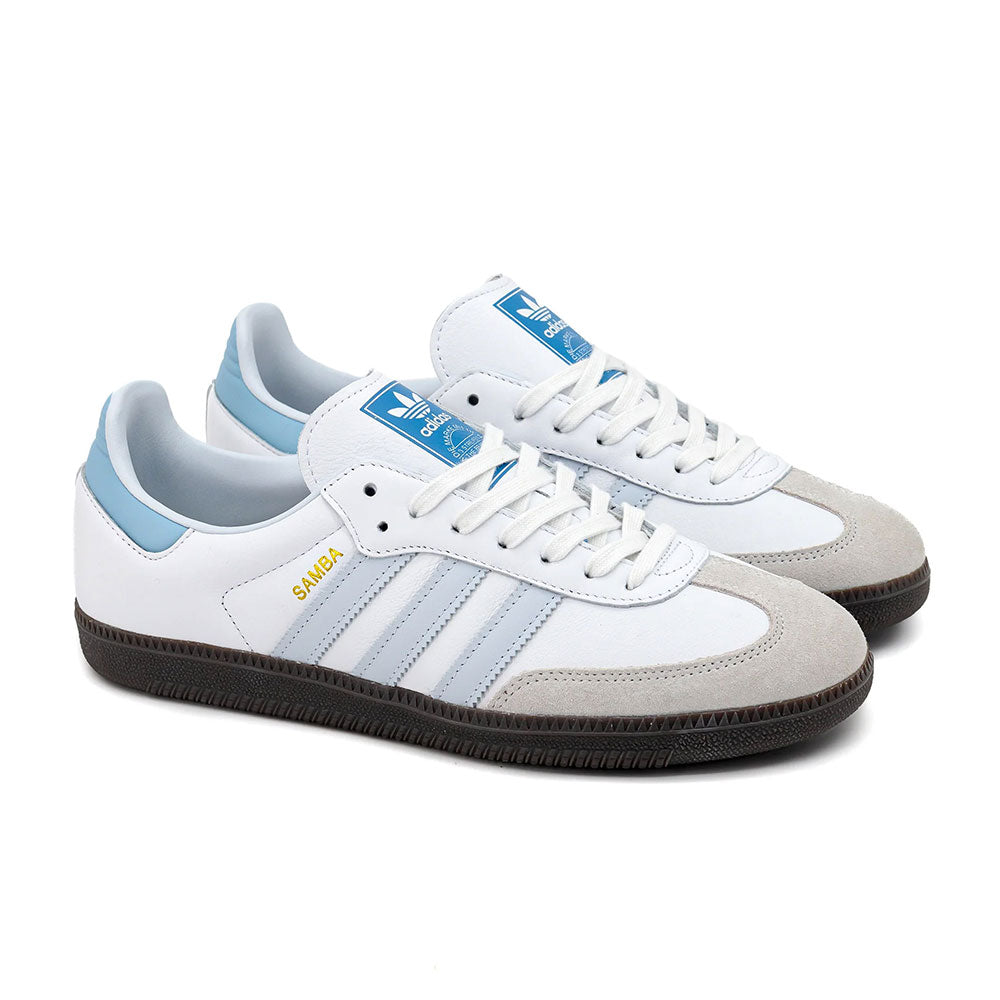 ADIDAS SAMBA OG "White / Halo Blue" Womens