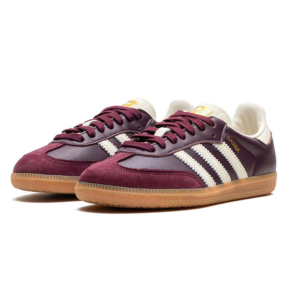 Adidas Sampa OG Maroon Gold Metallic WOMENS