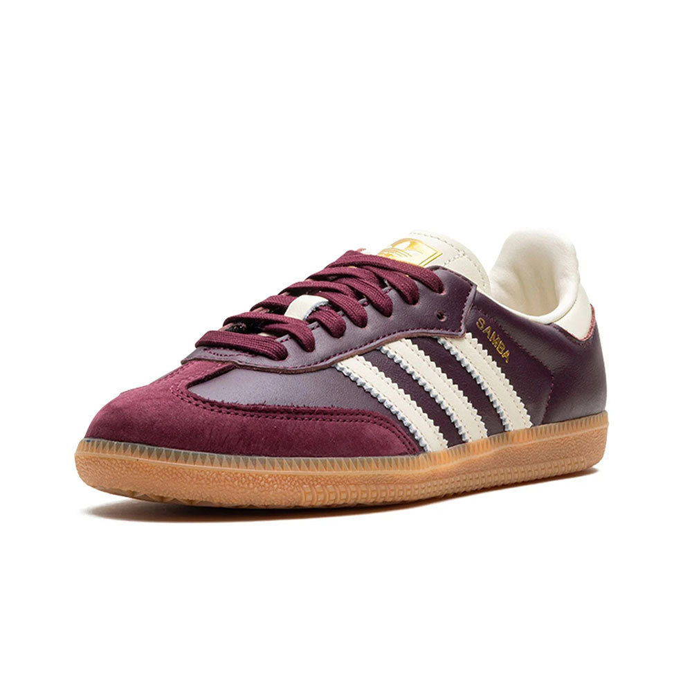 Adidas Sampa OG Maroon Gold Metallic WOMENS