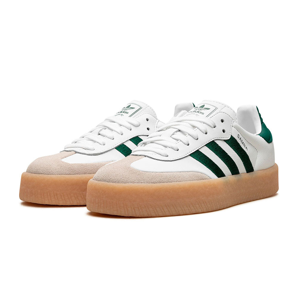 Adidas Sambae White Collegiate Green Gum ( Women's)